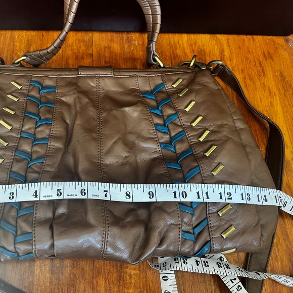 Matt & Nat Woven Detail, Large Handbag Crossbody - Picture 4 of 9